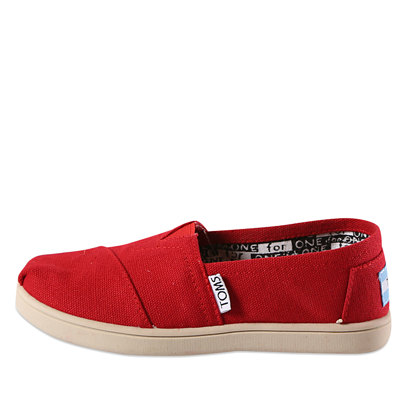Image of Toms Classics rød canvas