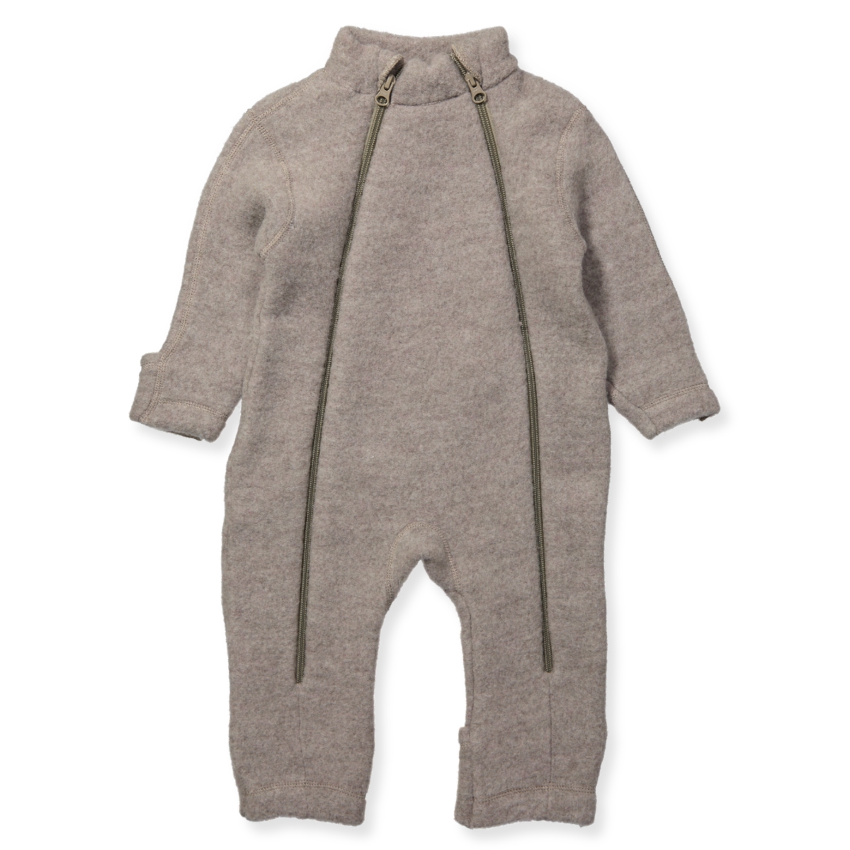 Image of Beige uld fleece heldragt