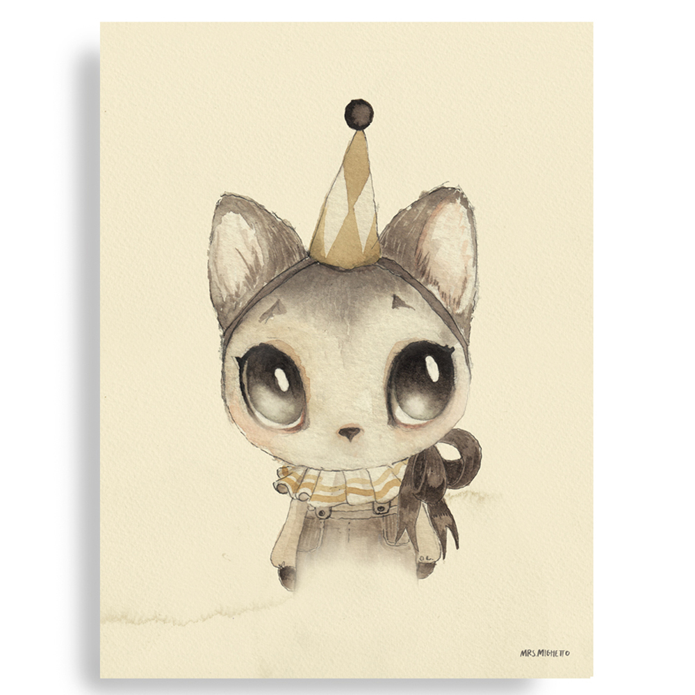 Dear Meow Plakat 50x70 Cm One Size