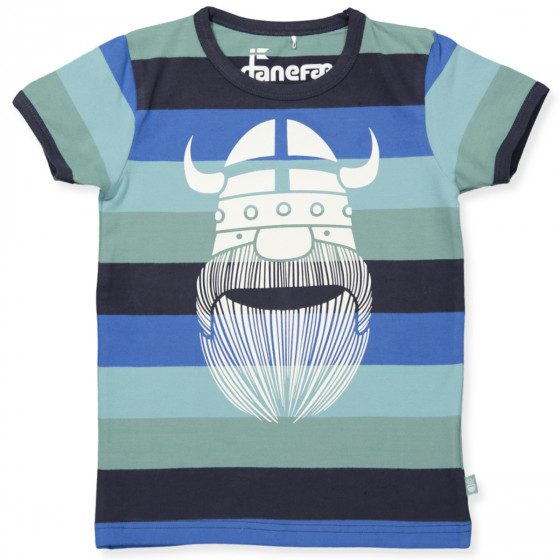 Turbine brug madras Danefæ - Sigurd Ringer t-shirt - Banzai ERIK - Blå