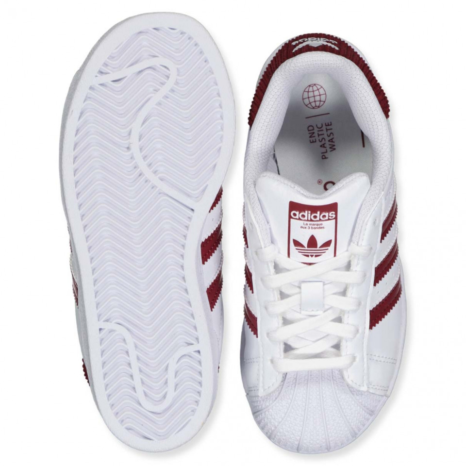 Adidas superstar con strisce bordeaux shop